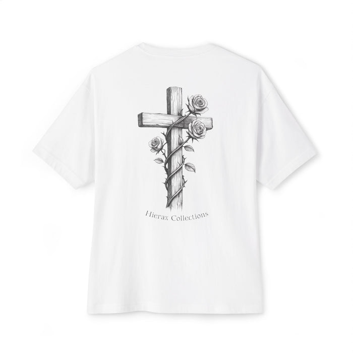 Ecclesiastes 11:4 Flower Cross Oversized Tee
