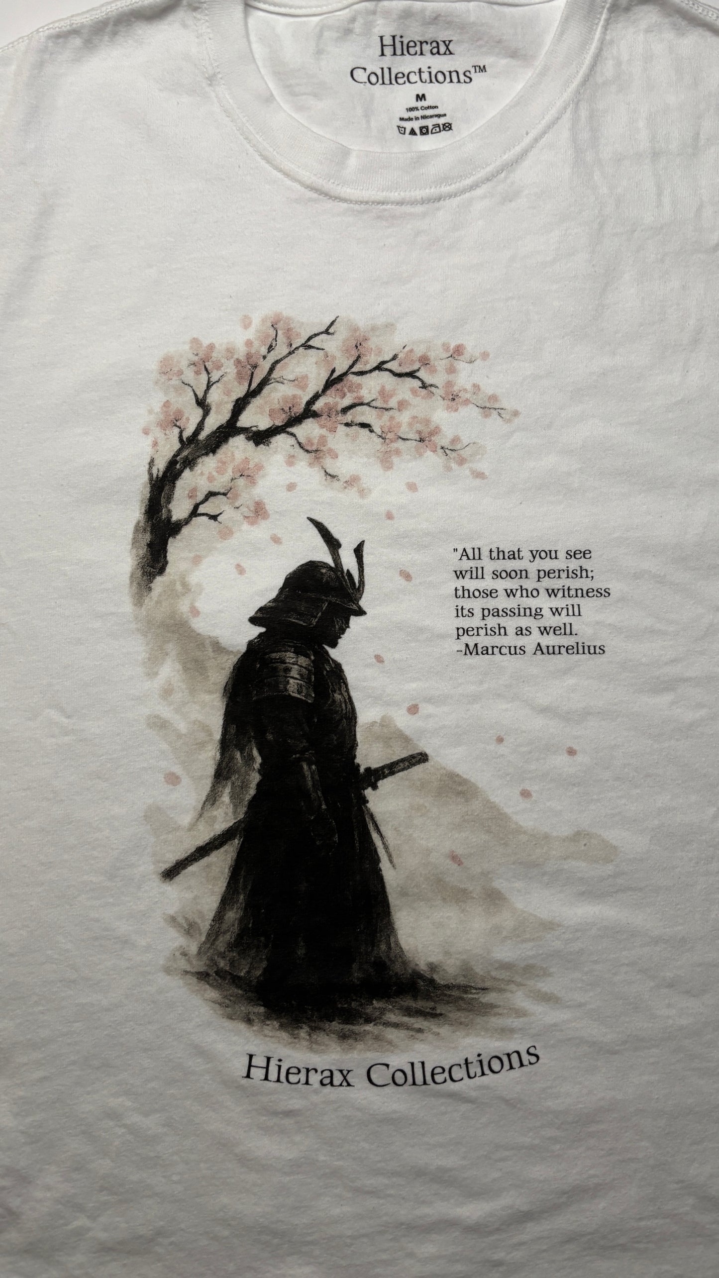 Marcus Aurelius Cherry Blossom Samurai Oversized Tee