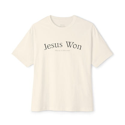 Jesus Won Oversized Tee