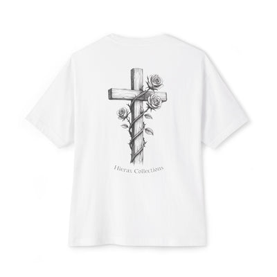 Ecclesiastes 11:4 Flower Cross Oversized Tee