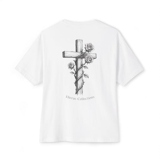 Ecclesiastes 11:4 Flower Cross Oversized Tee