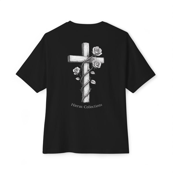 Ecclesiastes 11:4 Flower Cross Oversized Tee