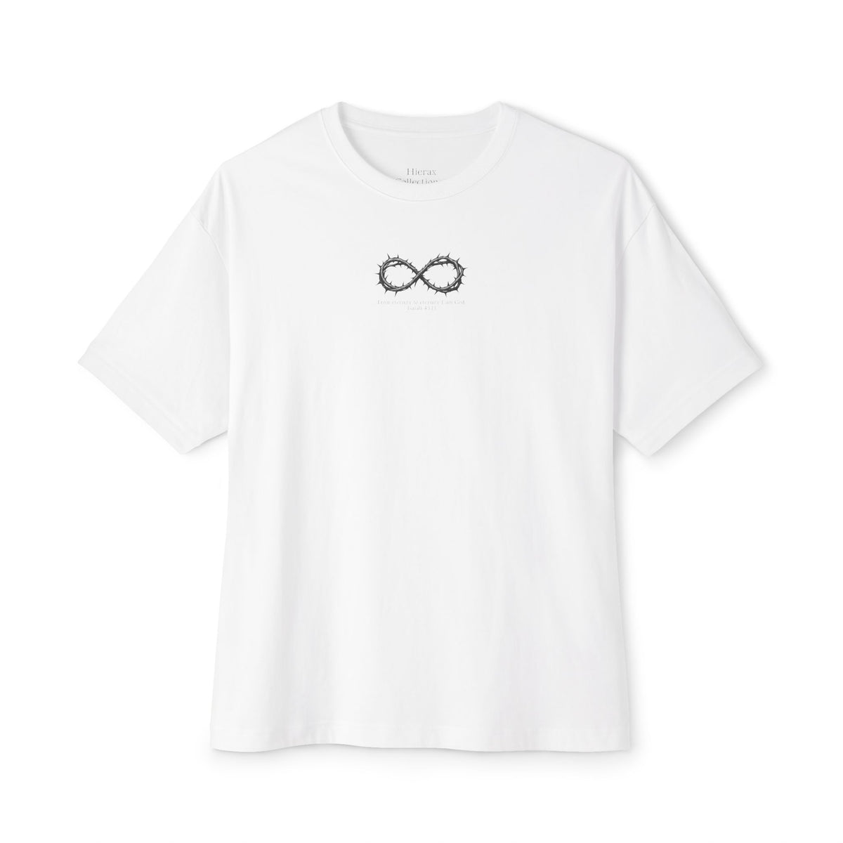 Isaiah 43:13 Infinity Thorns Oversized Tee
