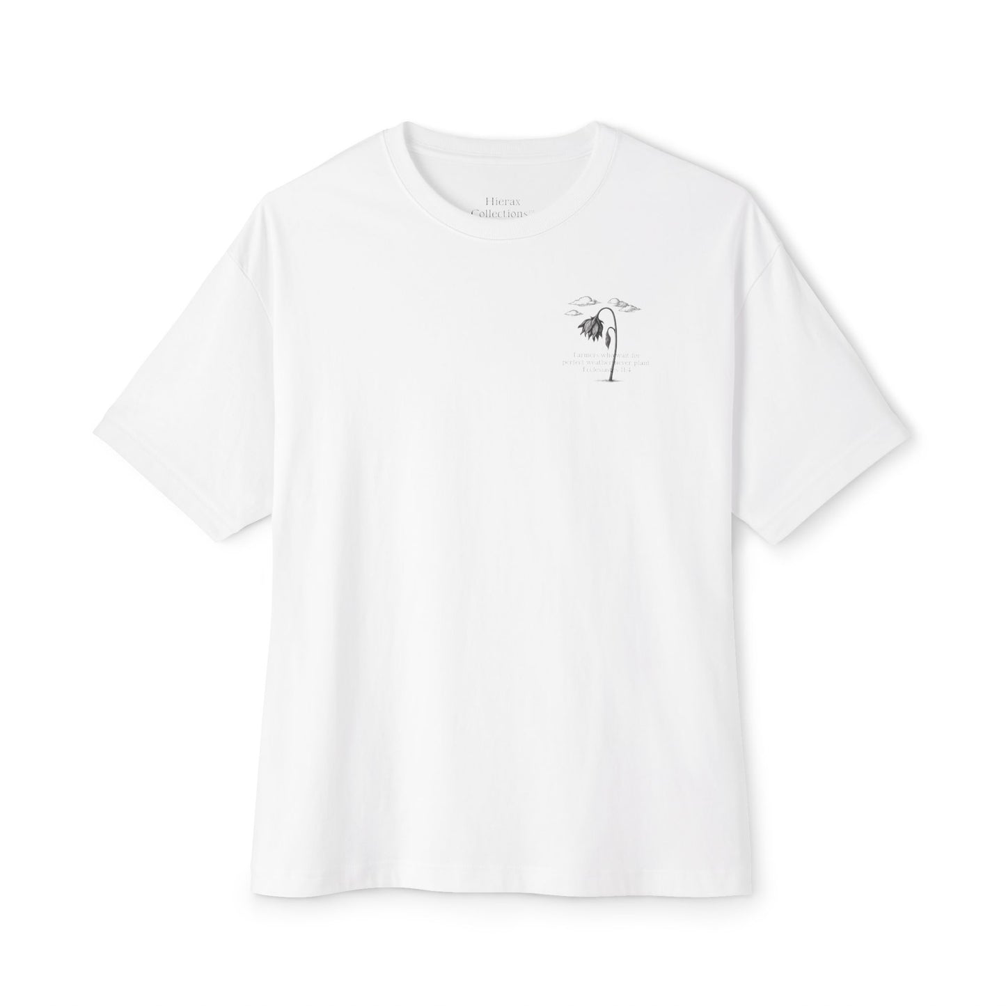 Ecclesiastes 11:4 Flower Cross Oversized Tee