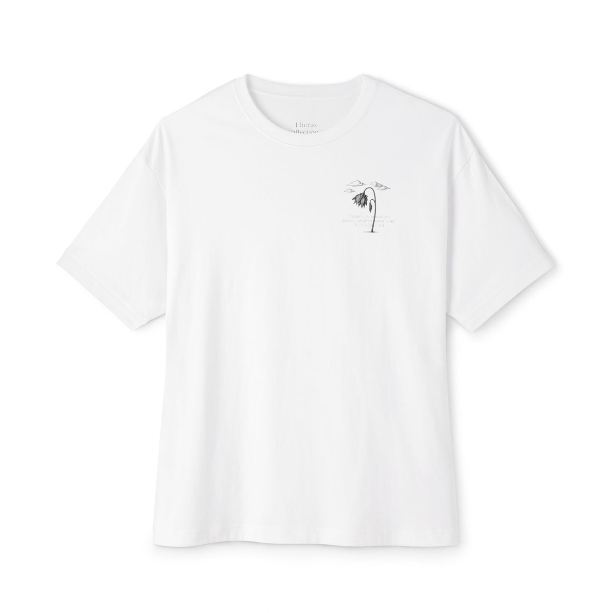 Ecclesiastes 11:4 Flower Cross Oversized Tee