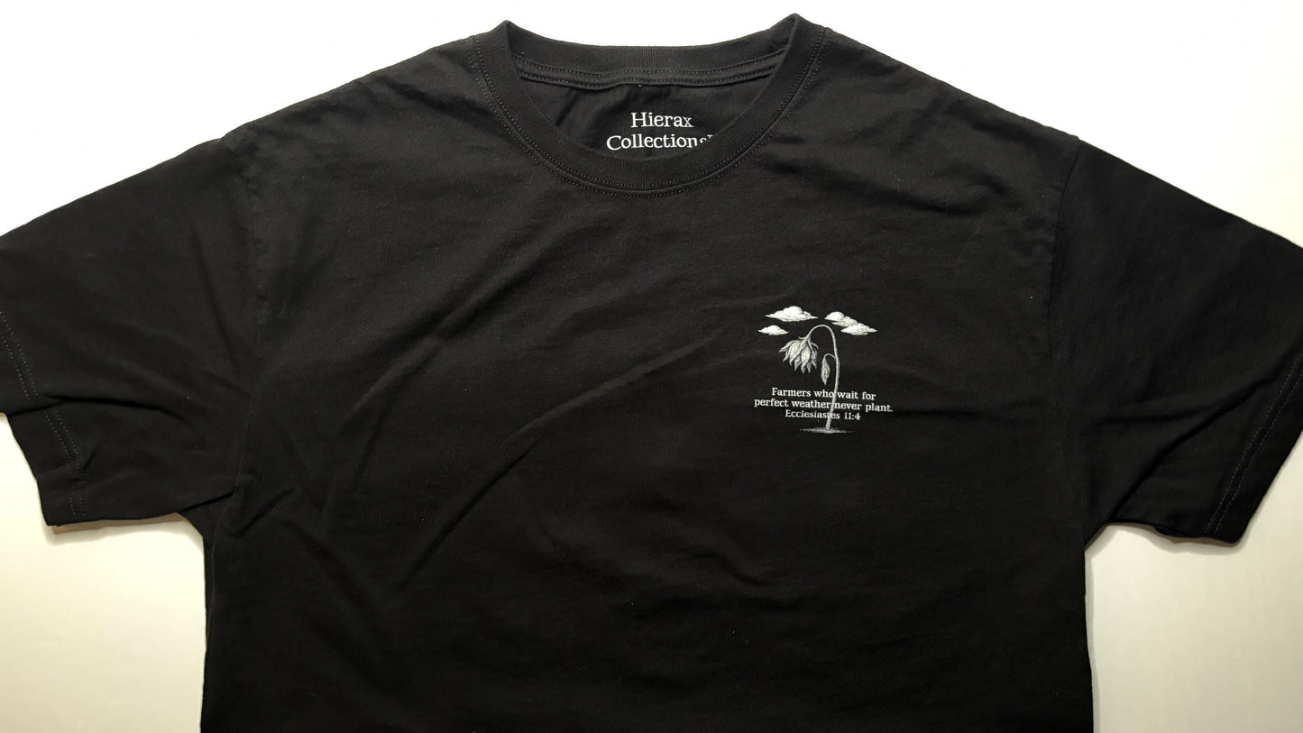 Ecclesiastes 11:4 Flower Cross Oversized Tee