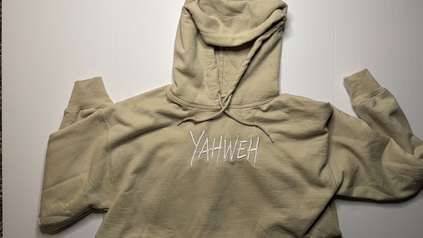 Yahweh Embroidered Hooded Sweatshirt