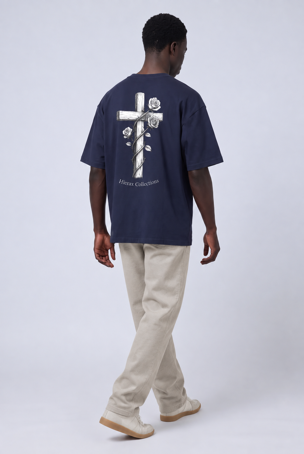 Ecclesiastes 11:4 Flower Cross Oversized Tee